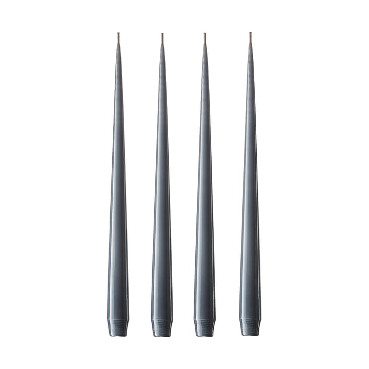 ester & erik kaars 4-pack gelakt - dark slate, 42 cm - Ester & erik