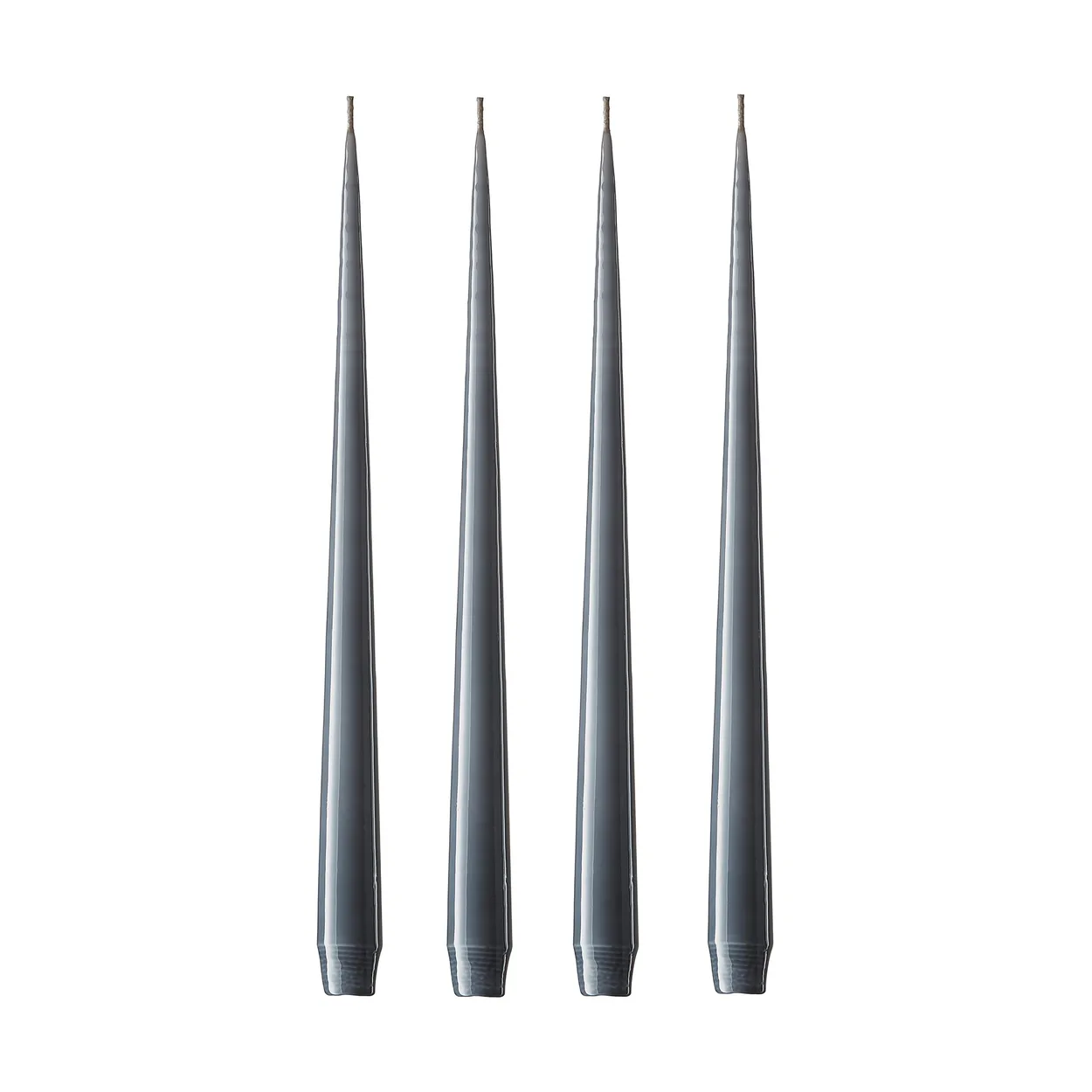 ester & erik ester & erik kaars 4-pack gelakt dark slate, 42 cm