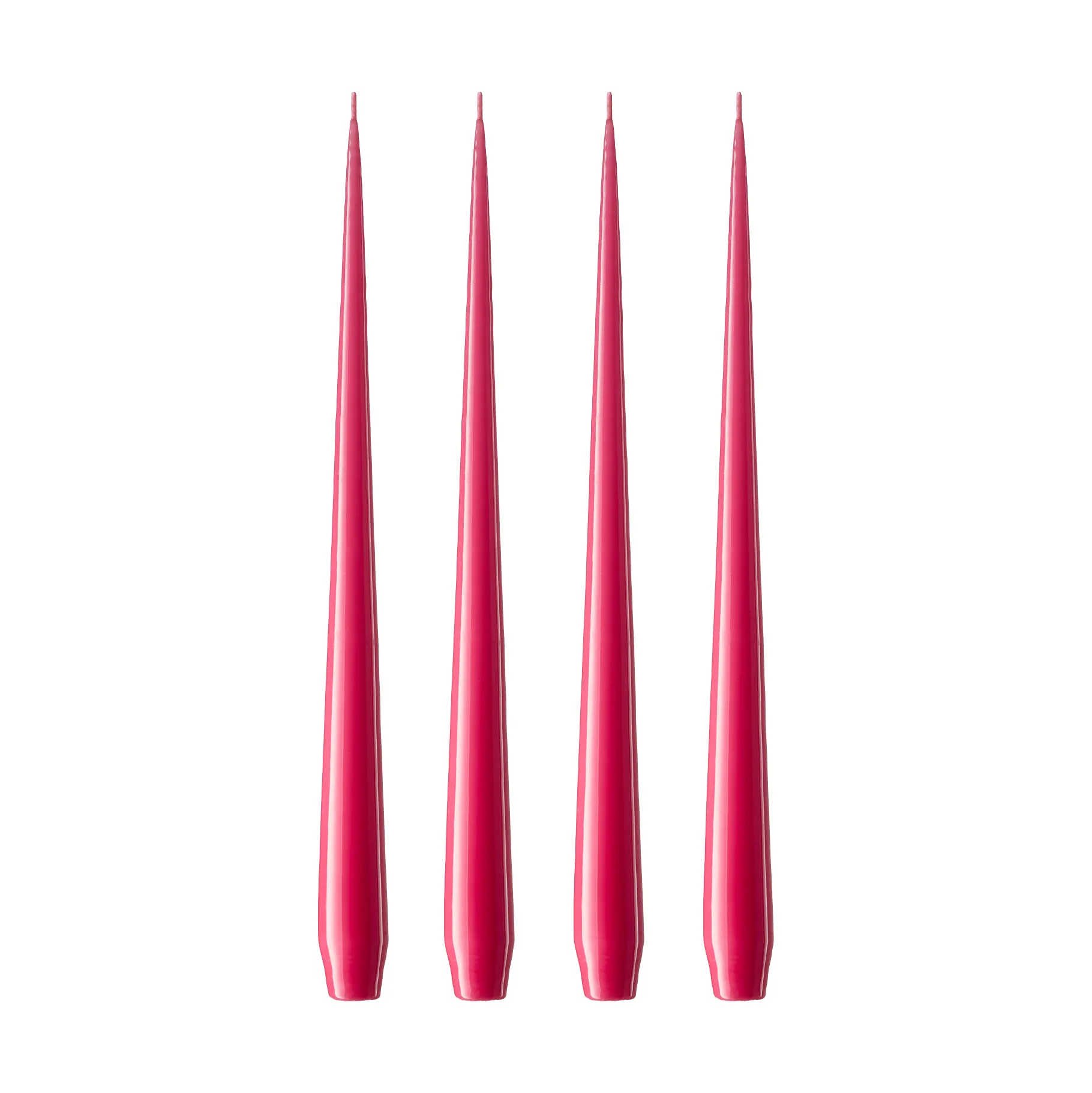 ester & erik kaars 4-pack gelakt, Deep pink 41/2, 42 cm ester & erik