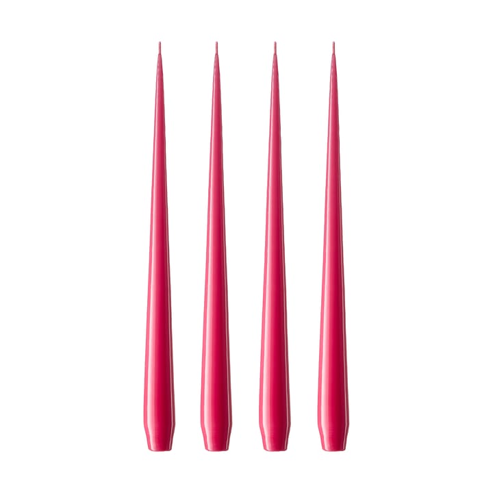 ester & erik kaars 4-pack gelakt - Deep pink 41/2, 42 cm - Ester & erik