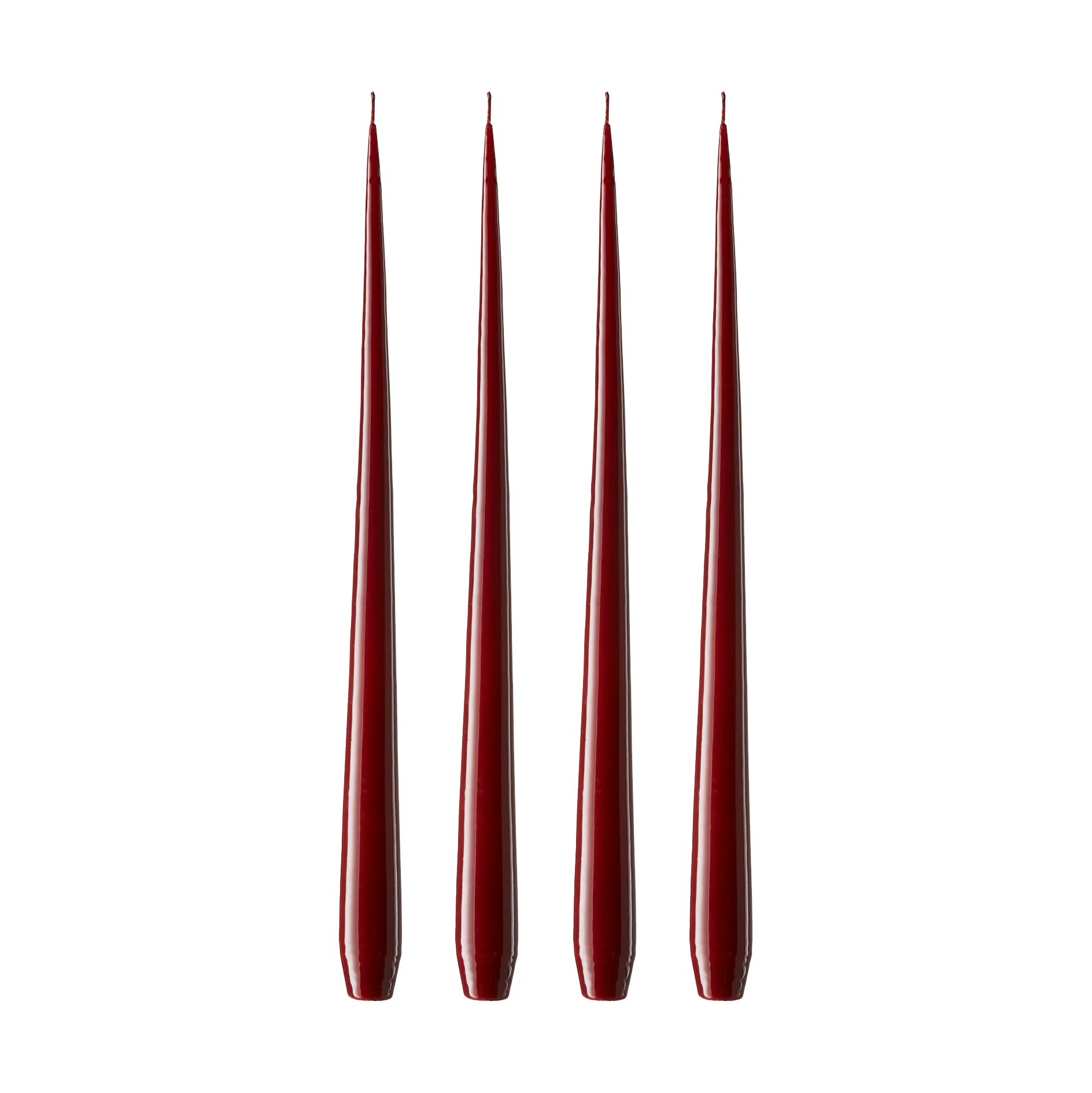 ester & erik kaars 4-pack gelakt, Deep wine 44/2, 42 cm ester & erik