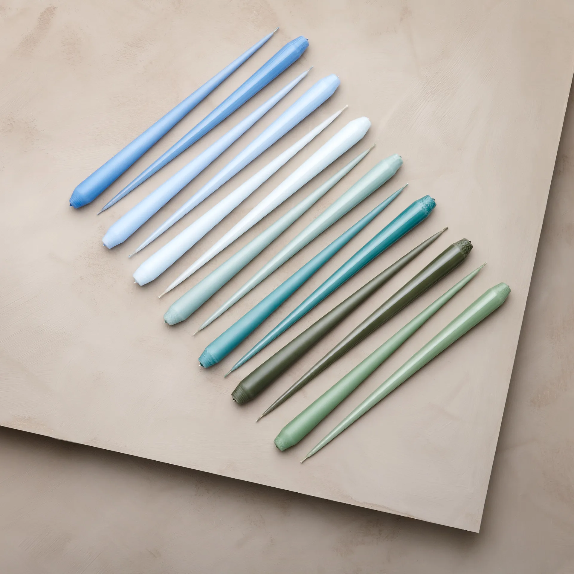 ester & erik kaars 4-pack gelakt, green soil, 32 cm ester & erik