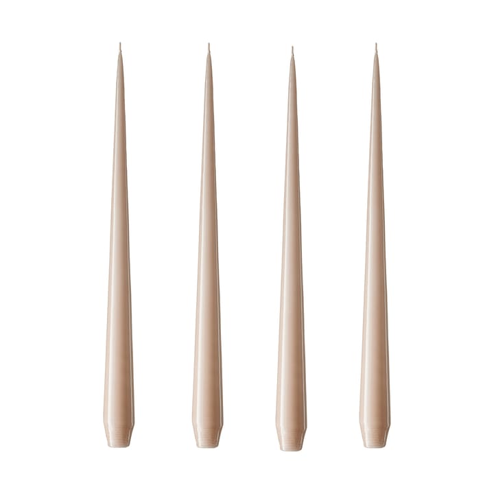 ester & erik kaars 4-pack gelakt - ice latte, 32 cm - Ester & erik