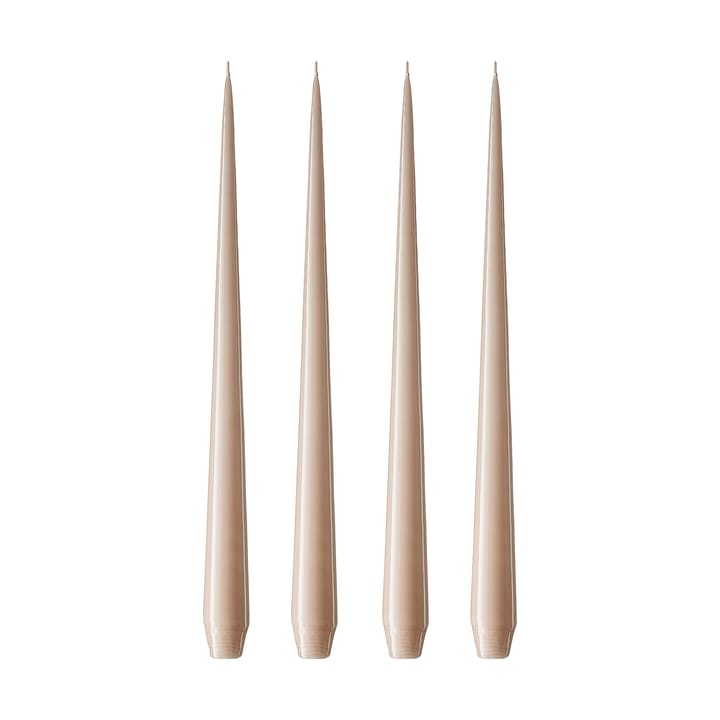 ester & erik kaars 4-pack gelakt - ice latte, 42 cm - Ester & erik