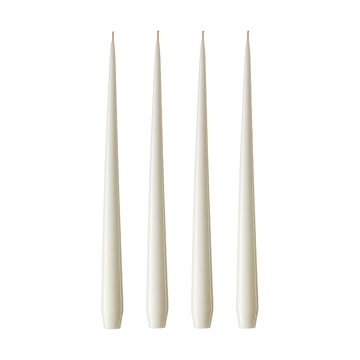 ester & erik kaars 4-pack gelakt - ivory, 42 cm - Ester & erik