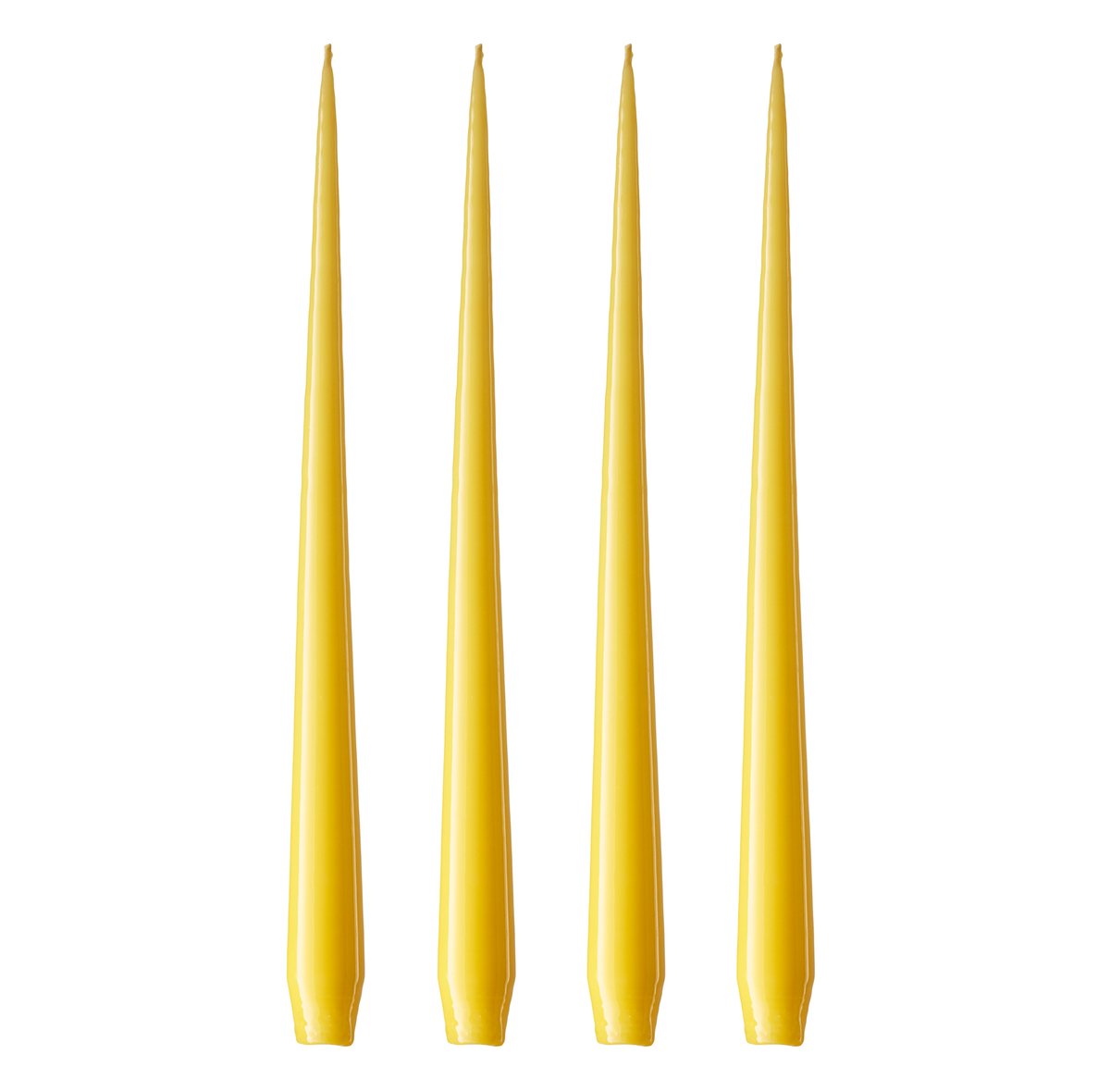 ester & erik kaars 4-pack gelakt Lemon drop 15-0, 32 cm