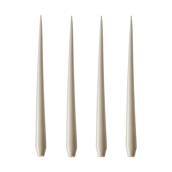 ester & erik kaars 4-pack gelakt - linen grey, 32 cm - Ester & erik