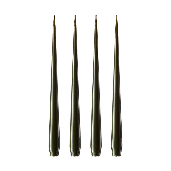ester & erik kaars 4-pack gelakt - mörk deep forest, 32 cm - Ester & erik