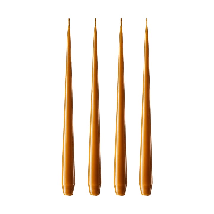 ester & erik kaars 4-pack gelakt - mörk saffran, 32 cm - Ester & erik