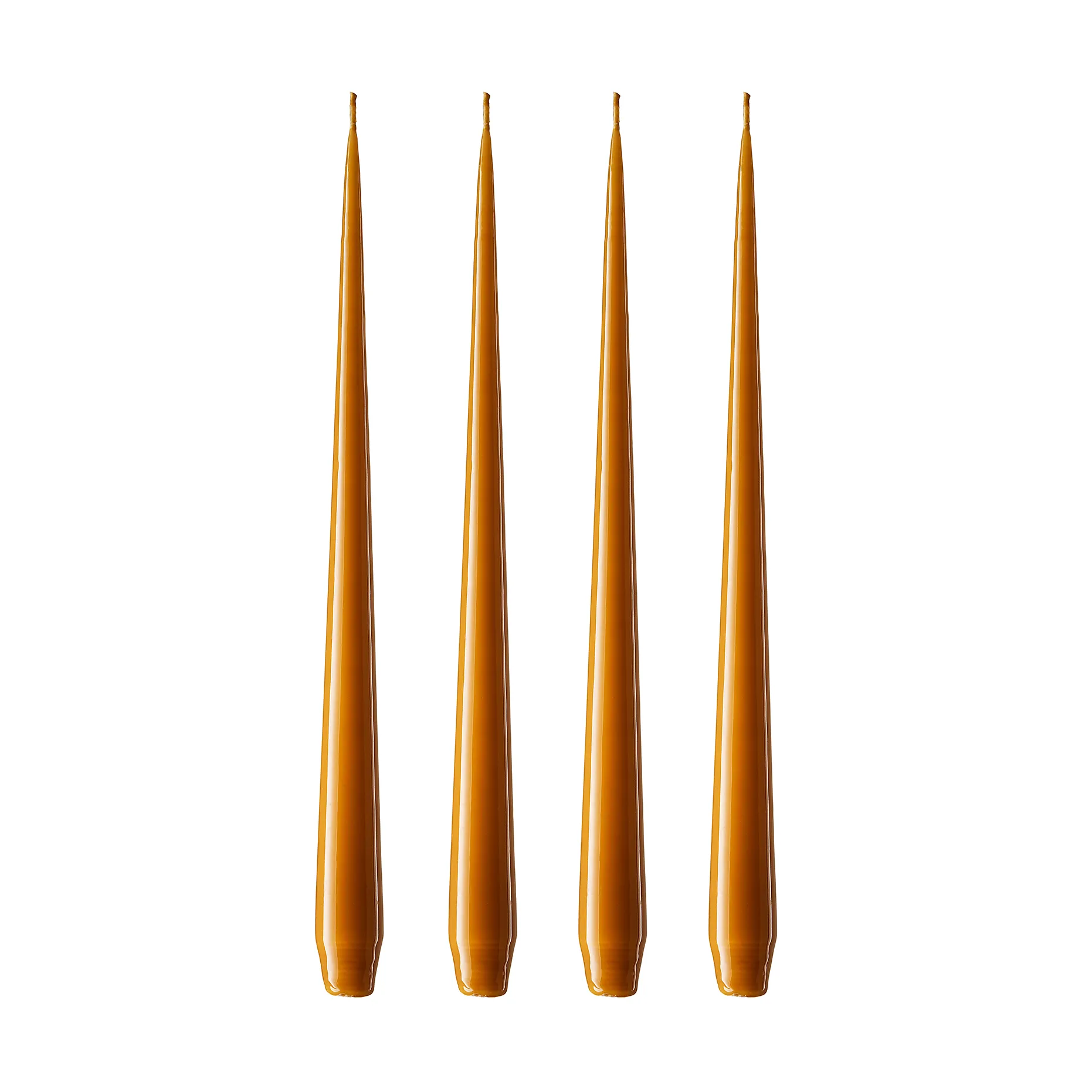 ester & erik kaars 4-pack gelakt, mörk saffran, 42 cm ester & erik