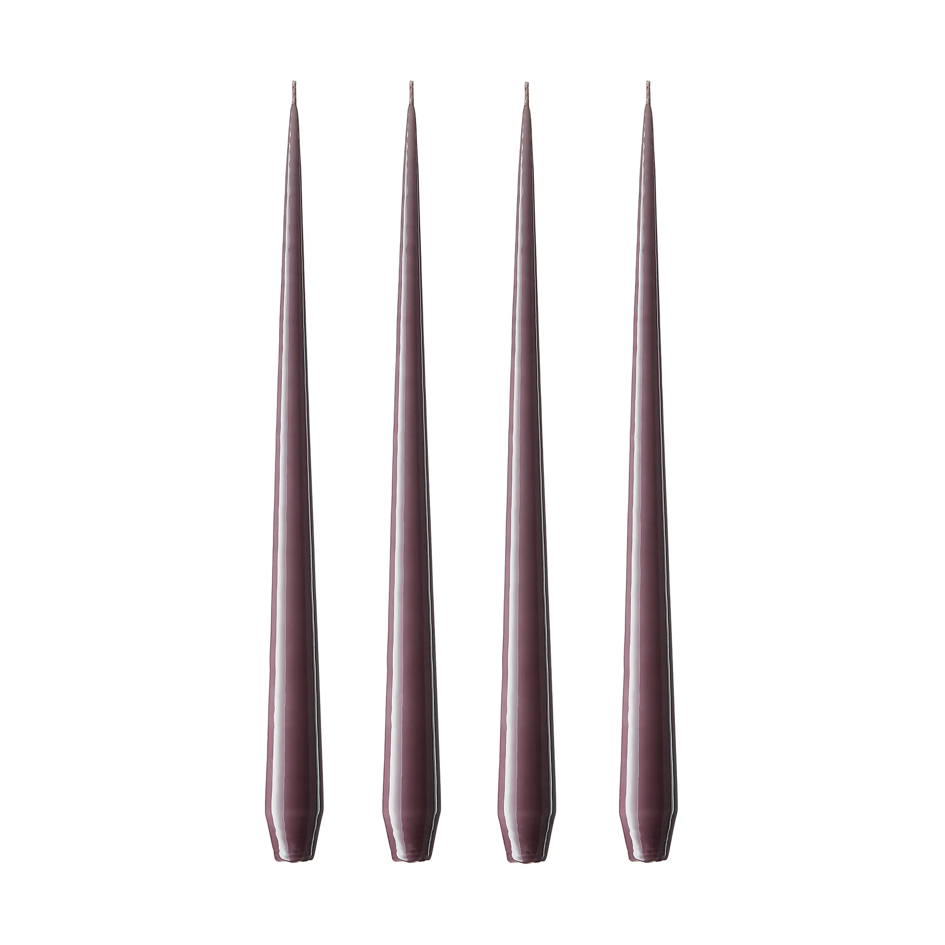 ester & erik kaars 4-pack gelakt, muted mauve, 42 cm ester & erik