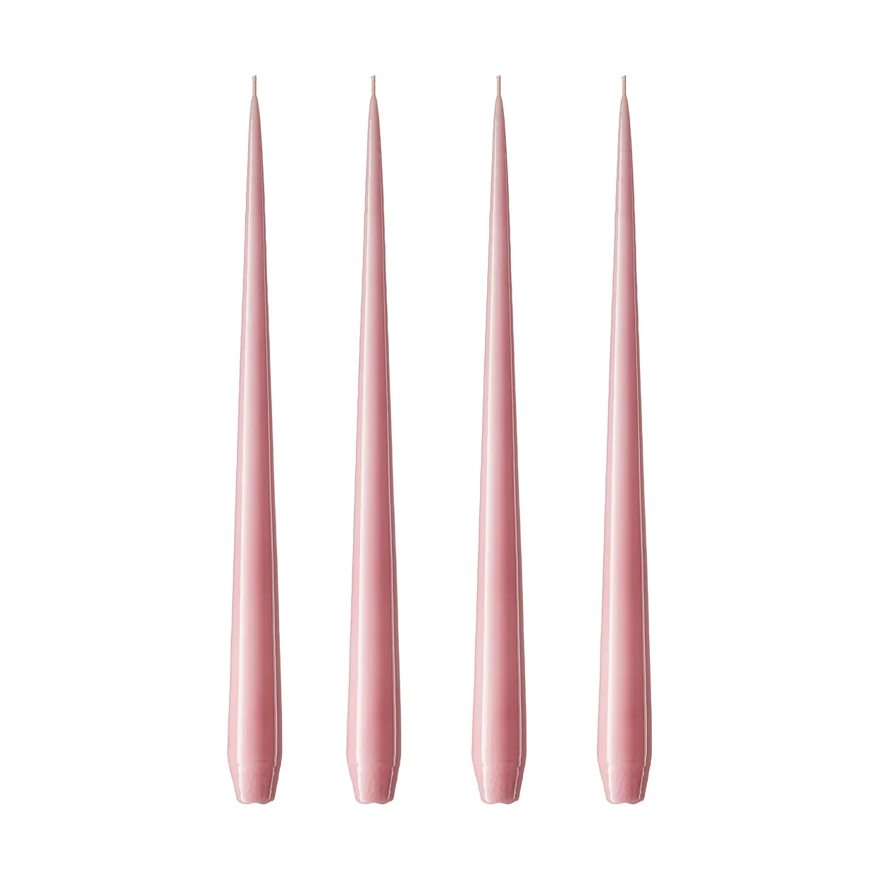 ester & erik ester & erik kaars 4-pack gelakt old rose, 32 cm