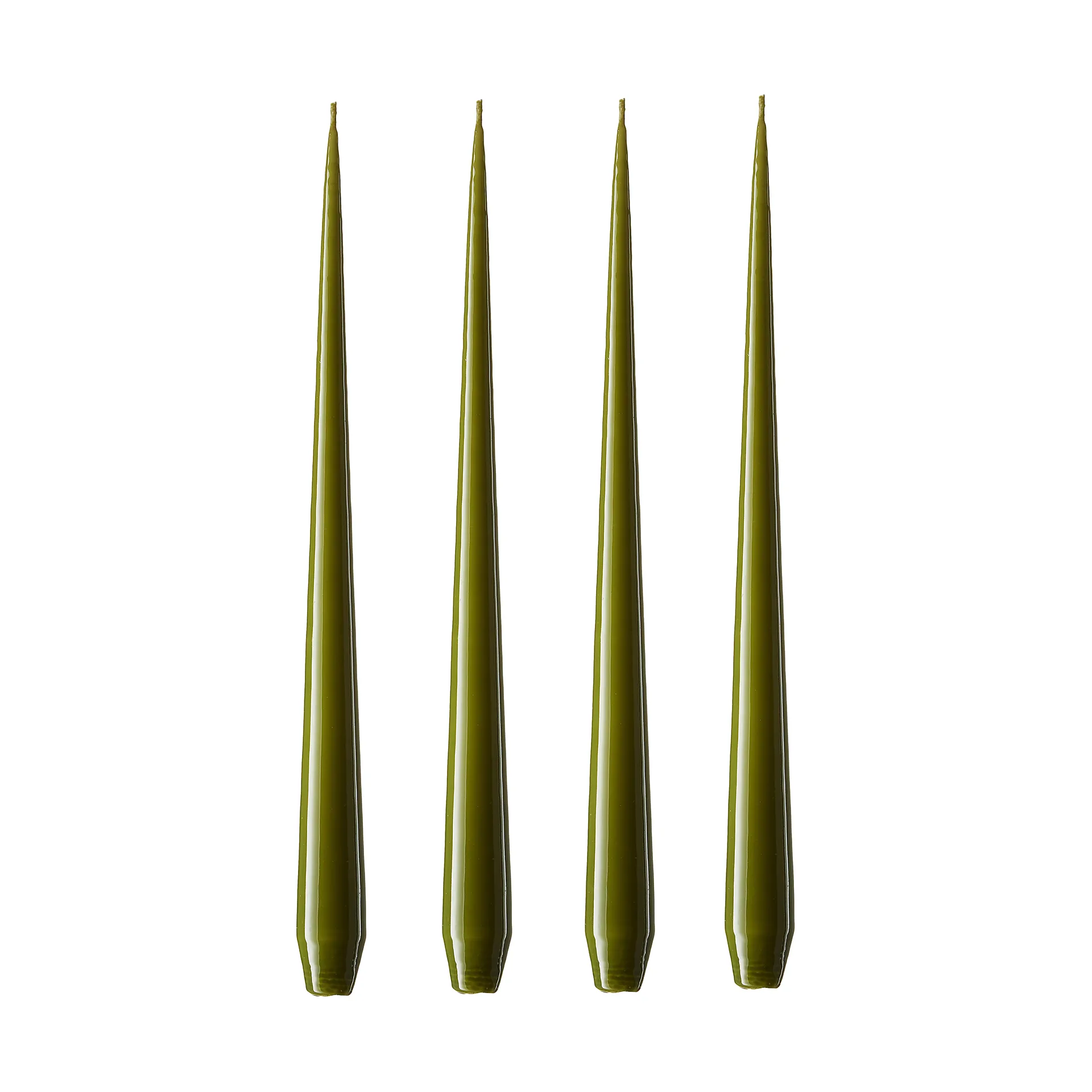 ester & erik kaars 4-pack gelakt, olive glow, 32 cm ester & erik