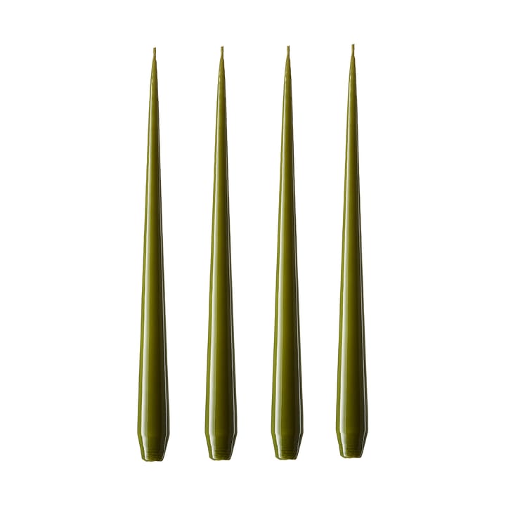 ester & erik kaars 4-pack gelakt - olive glow, 32 cm - Ester & erik