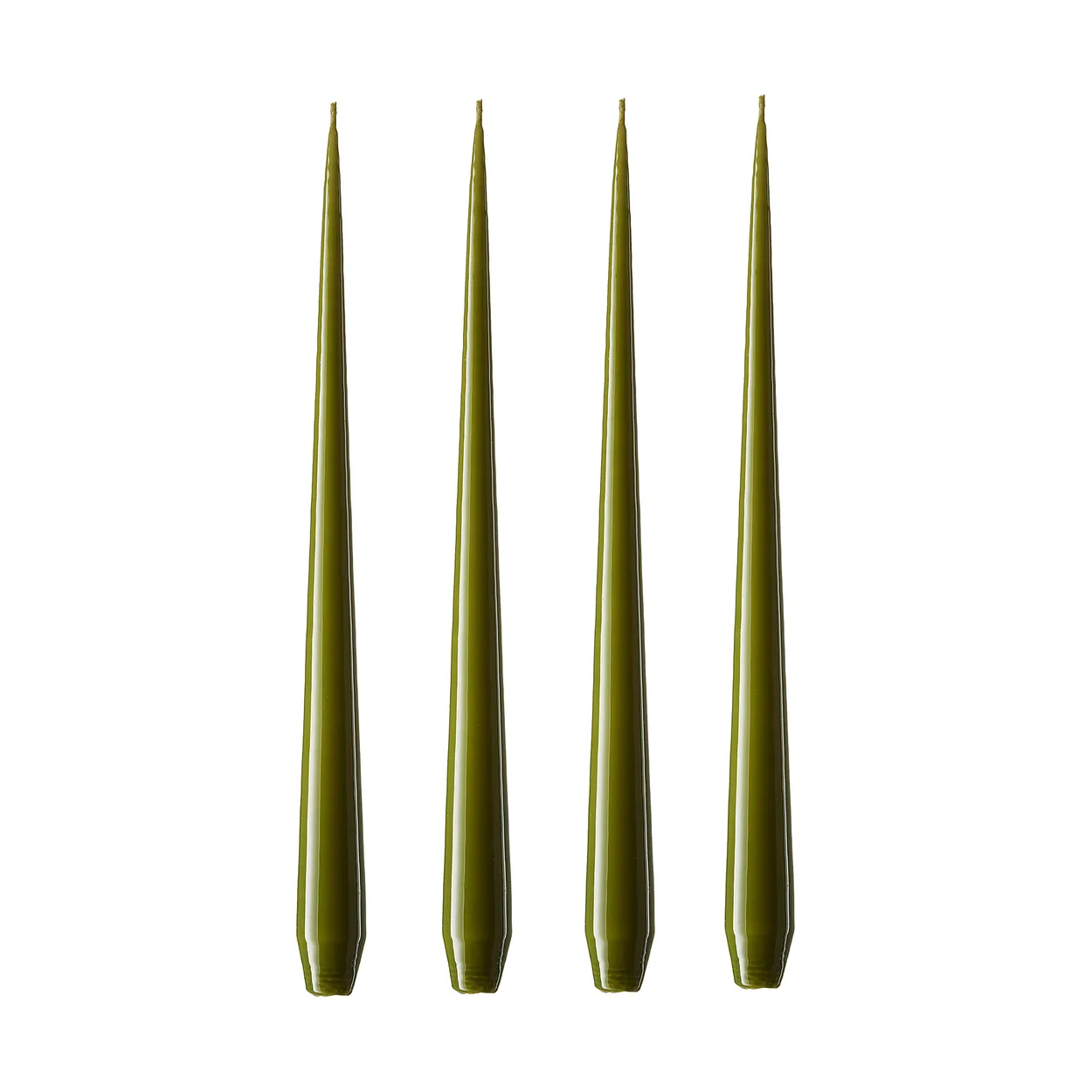 ester & erik ester & erik kaars 4-pack gelakt olive glow, 32 cm