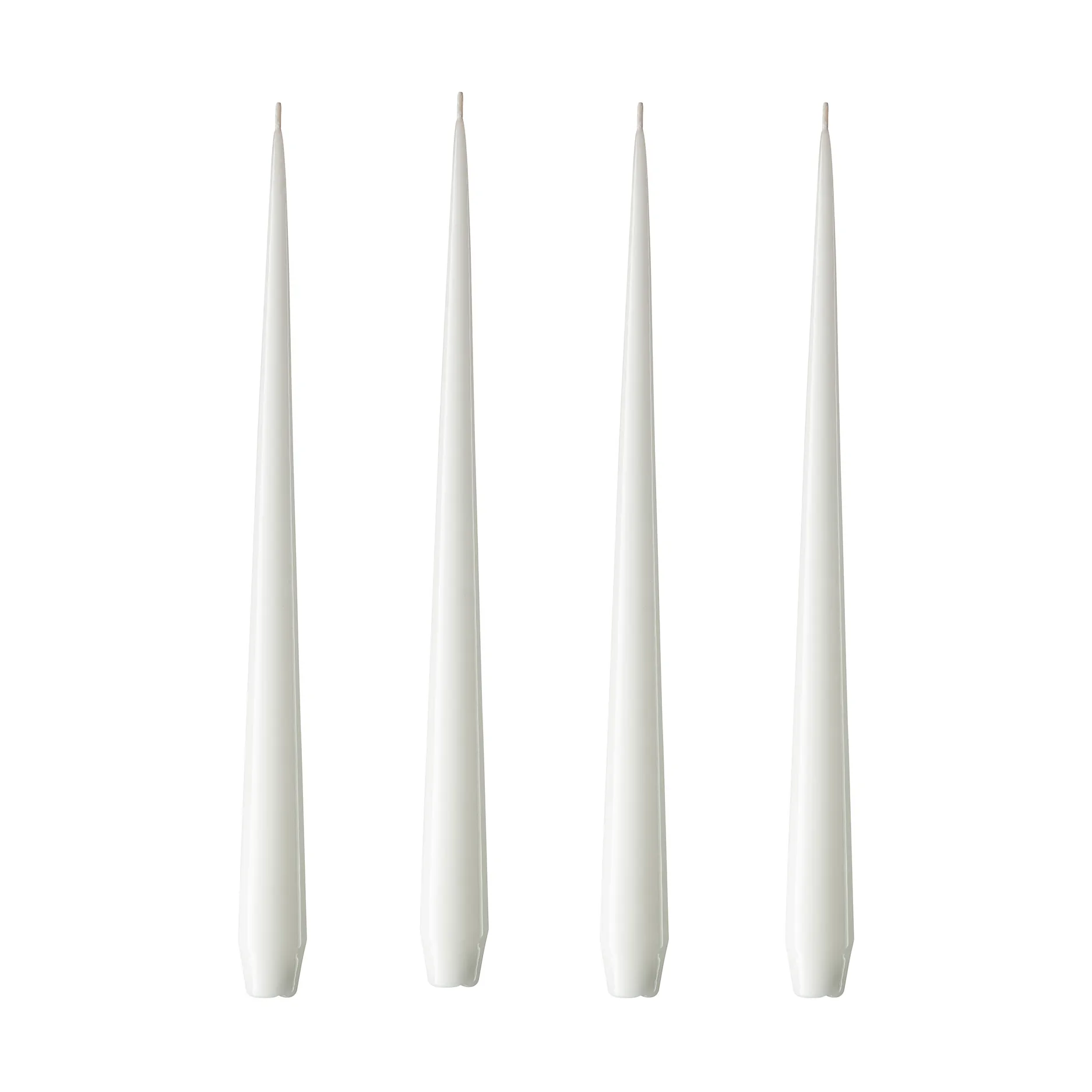 ester & erik kaars 4-pack gelakt, pure white, 32 cm ester & erik