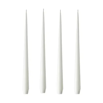 ester & erik kaars 4-pack gelakt - pure white, 32 cm - ester & erik