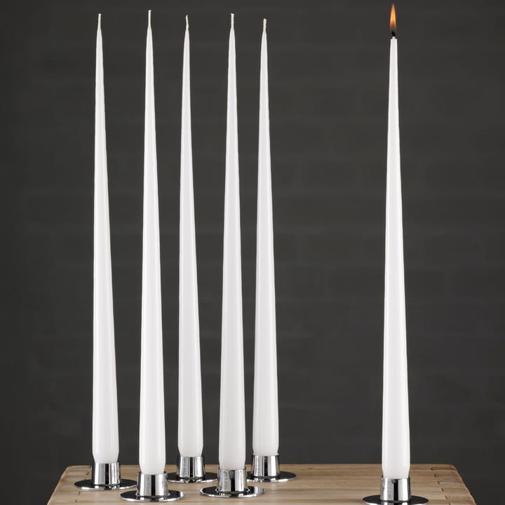 ester & erik kaars 4-pack gelakt, pure white, 32 cm ester & erik