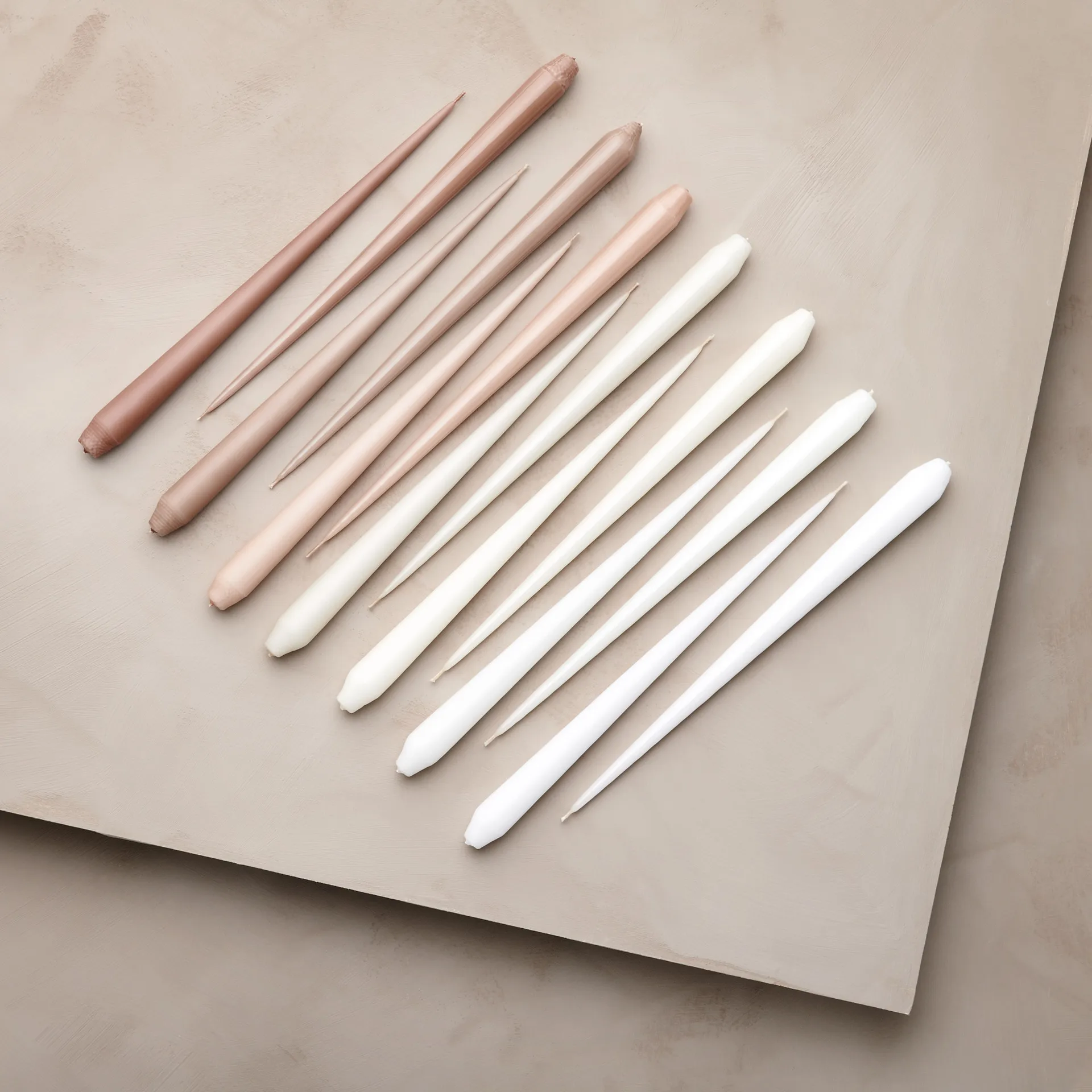 ester & erik kaars 4-pack gelakt, pure white, 32 cm ester & erik