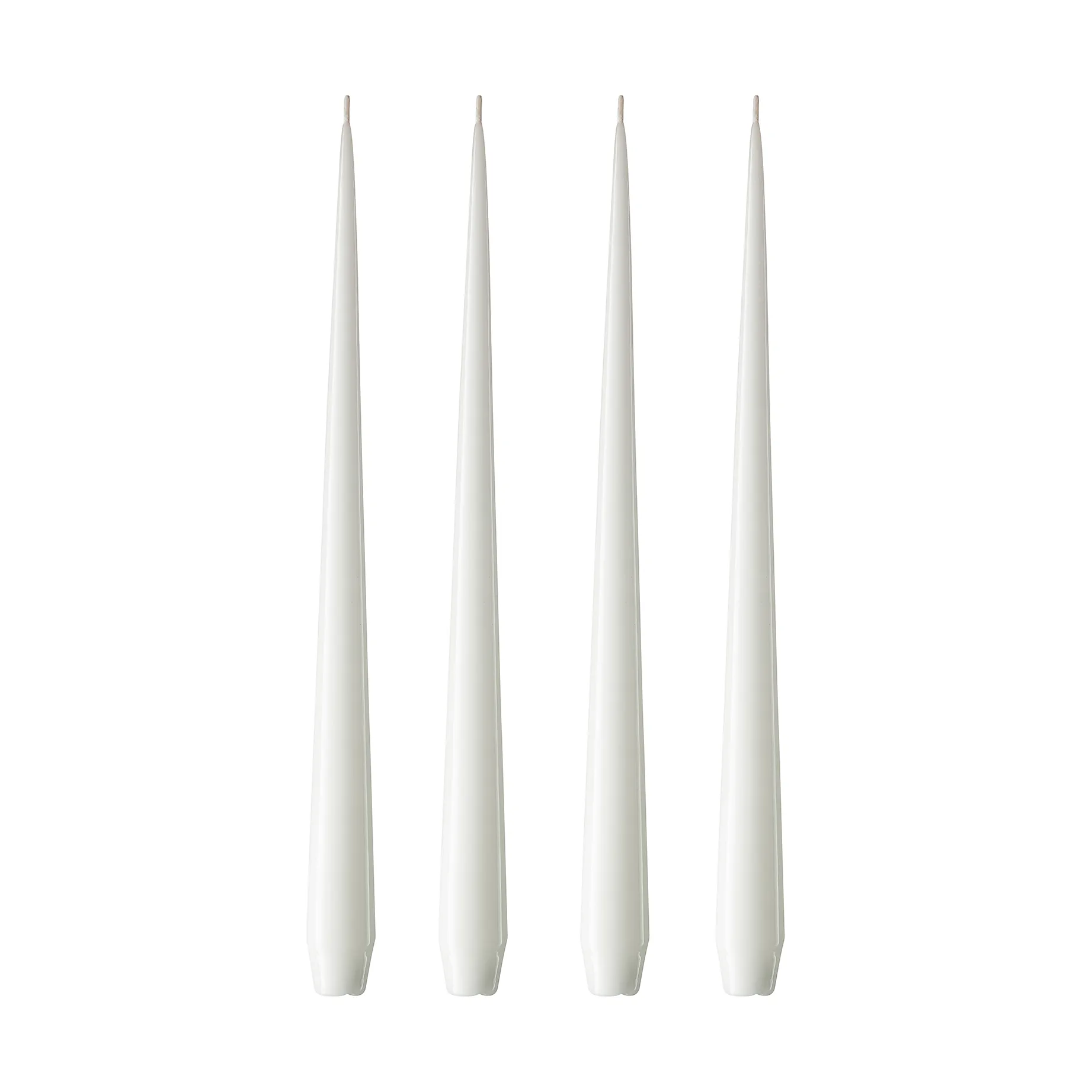 ester & erik kaars 4-pack gelakt, pure white, 42 cm ester & erik