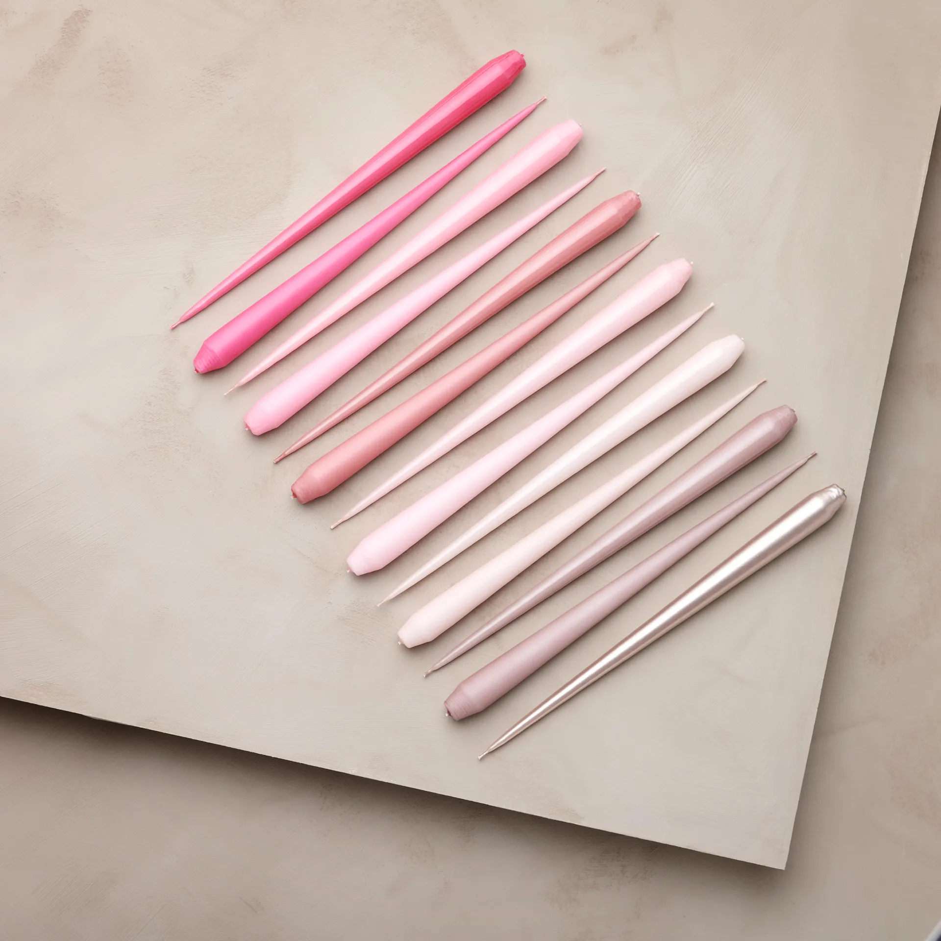 ester & erik kaars 4-pack gelakt, Rosewater 51-0, 32 cm ester & erik