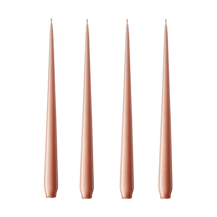 ester & erik kaars 4-pack gelakt - rosy caramel, 32 cm - Ester & erik