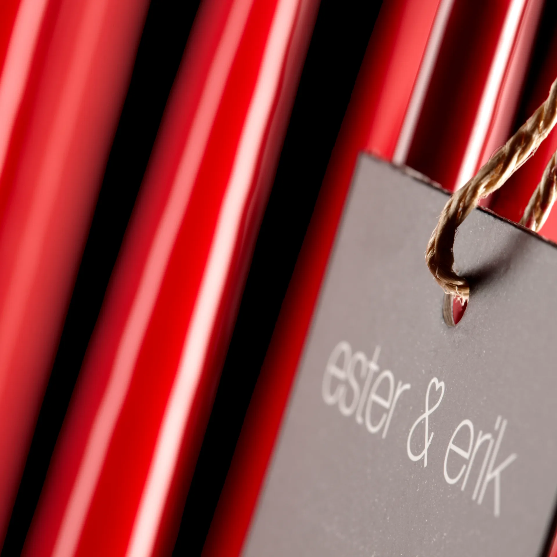 ester & erik kaars 4-pack gelakt, winter berry, 32 cm ester & erik