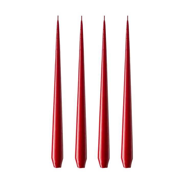 ester & erik kaars 4-pack gelakt - winter berry, 42 cm - Ester & erik