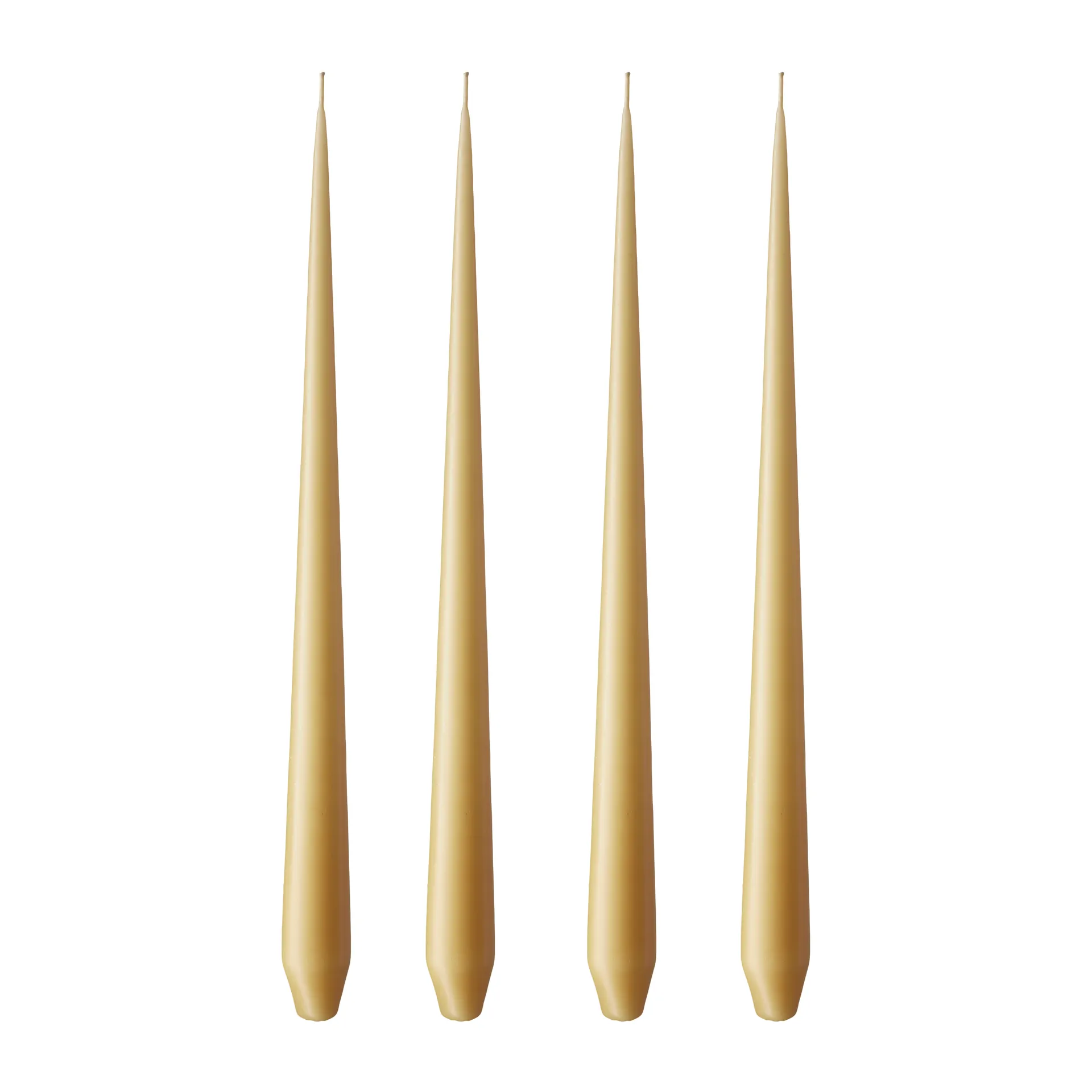 ester & erik kaars 4-pack mat, beige 14/2, 42 cm ester & erik