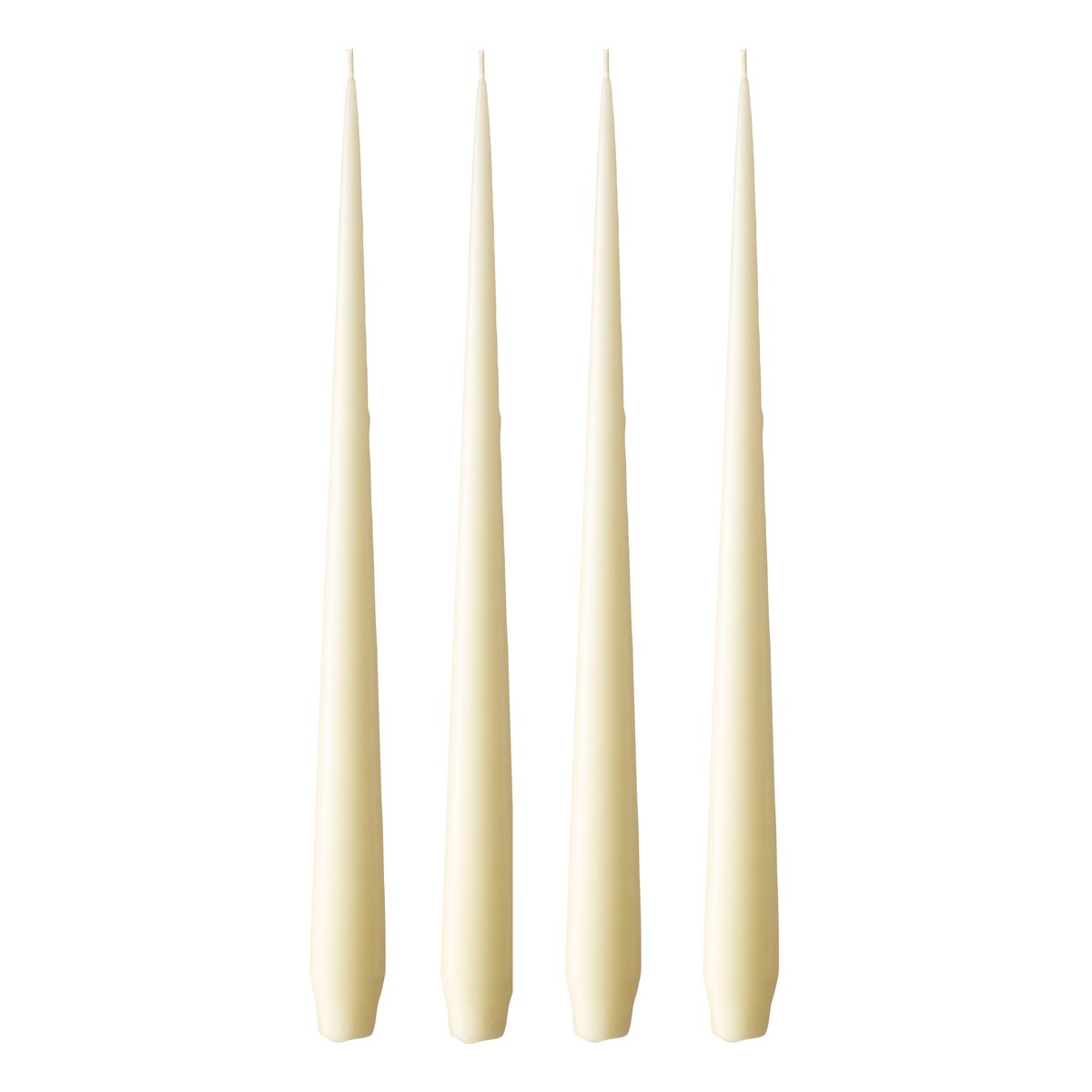 ester & erik kaars 4-pack mat Buttermilk 17, 32 cm | Scandinavisch Interieur | Kaarsen | Geel