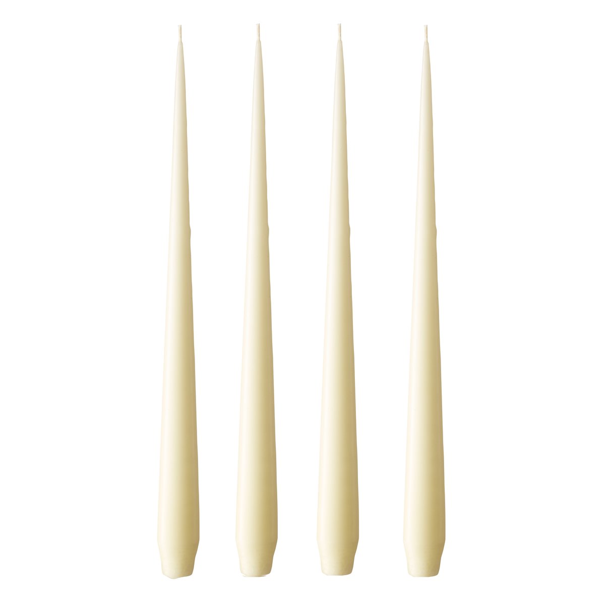 ester & erik kaars 4-pack mat Buttermilk 17, 42 cm | Scandinavisch Interieur | Kaarsen | Geel