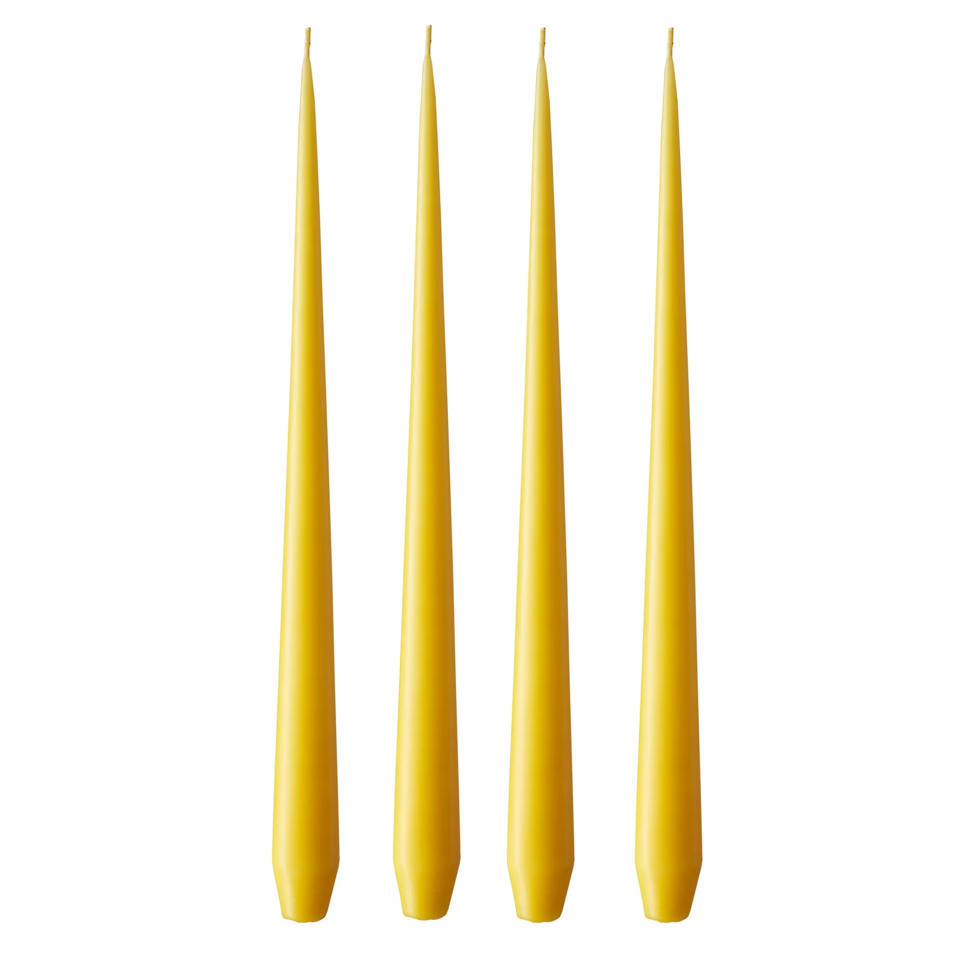 ester & erik kaars 4-pack mat, dark Lemon drop 15/2, 32 cm ester & erik