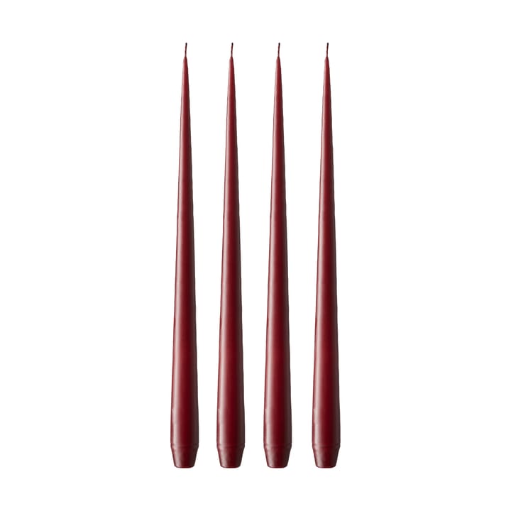 ester & erik kaars 4-pack mat - Deep wine 44/2, 42 cm - Ester & erik