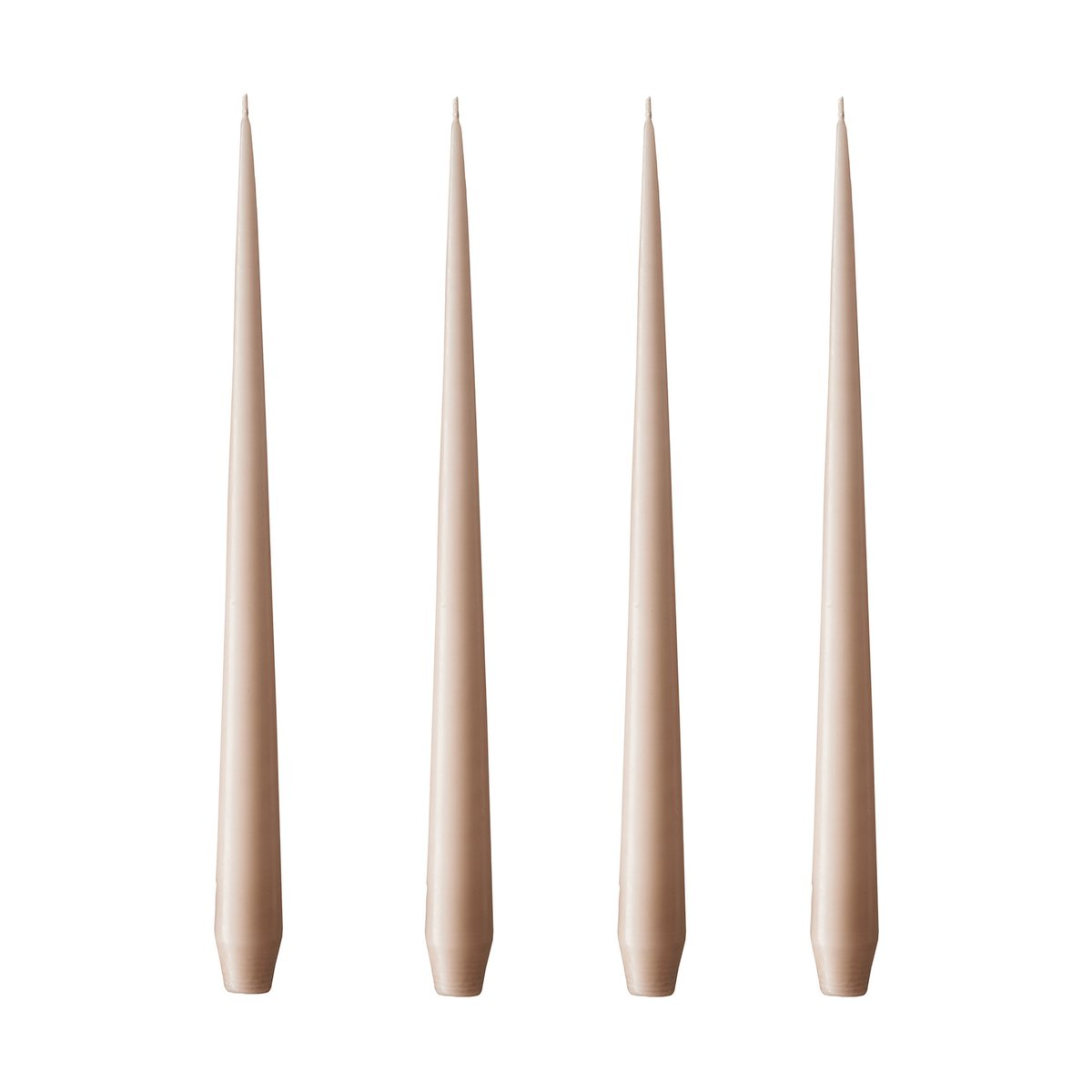 ester & erik kaars 4-pack mat ice latte, 32 cm | Scandinavisch Interieur | Kaarsen | Beige