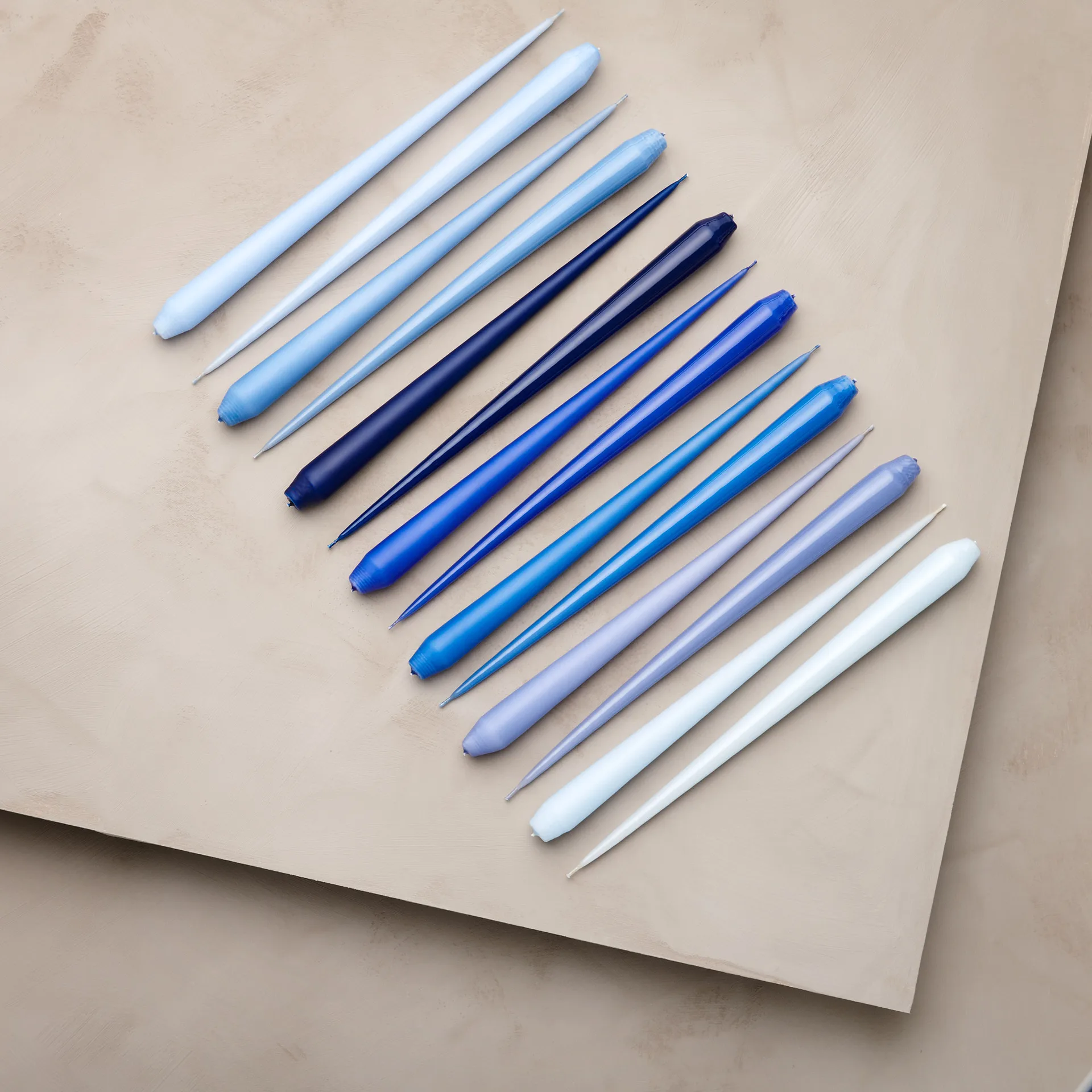 ester & erik kaars 4-pack mat, icy lavender, 32 cm ester & erik