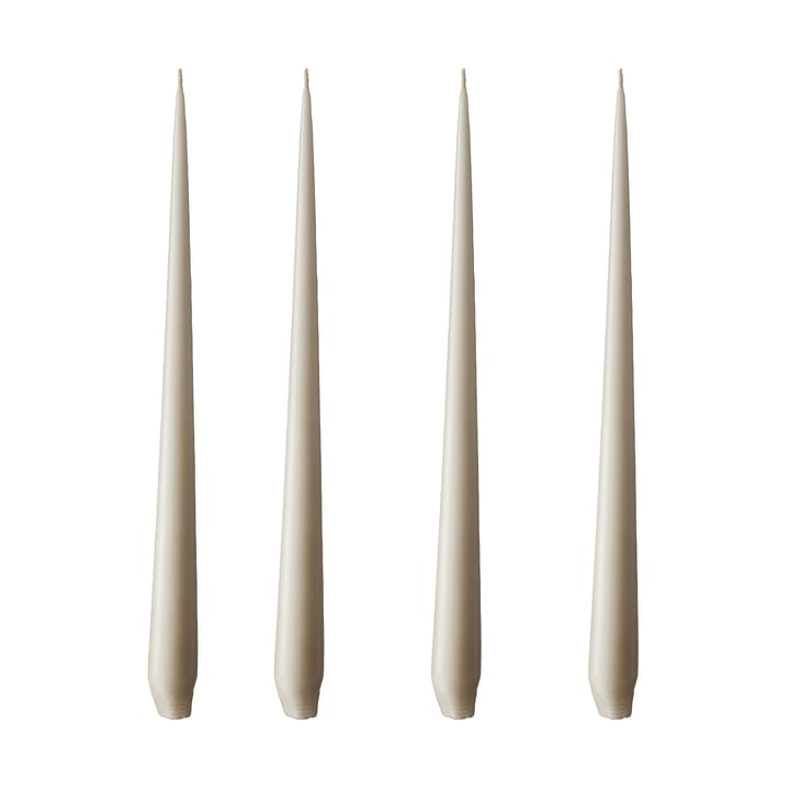ester & erik kaars 4-pack mat - linen grey, 32 cm - Ester & erik