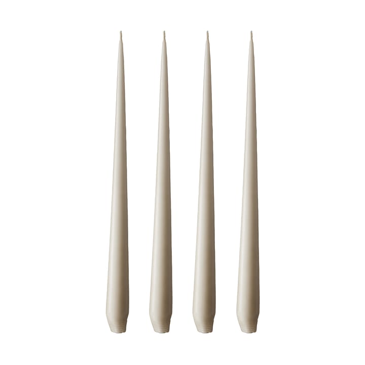 ester & erik kaars 4-pack mat - linen grey, 42 cm - Ester & erik