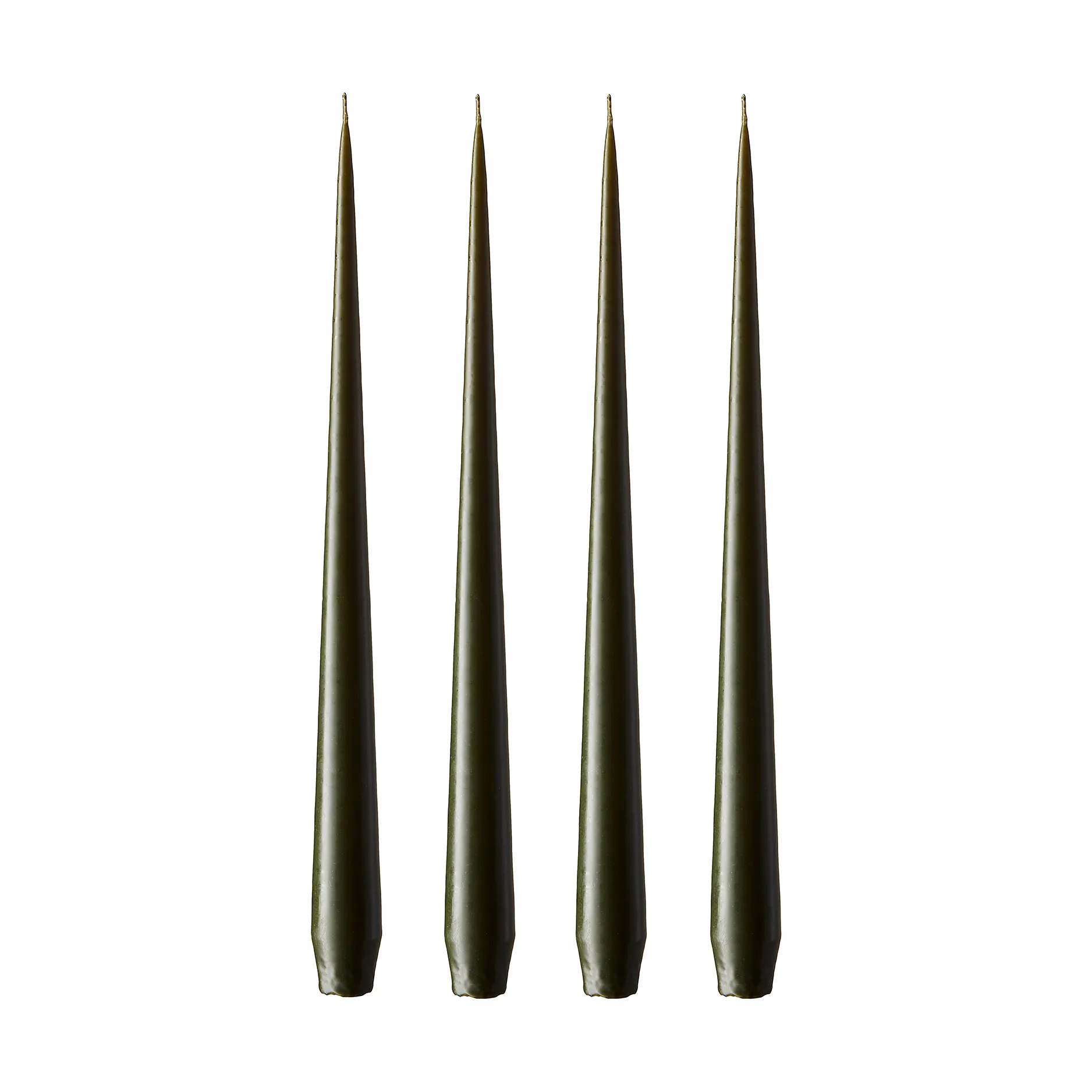 ester & erik kaars 4-pack mat, mörk deep forest, 42 cm ester & erik