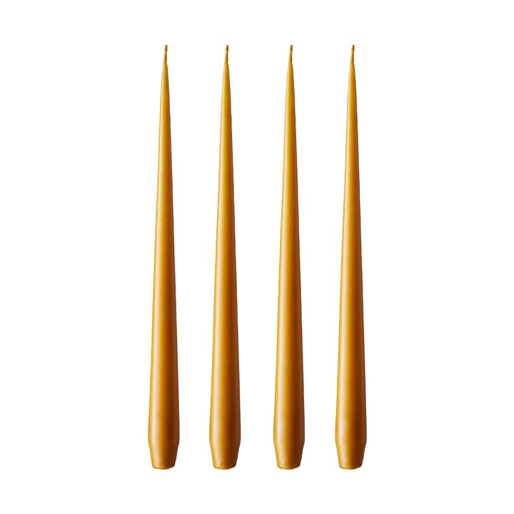 ester & erik kaars 4-pack mat - mörk saffran, 42 cm - Ester & erik