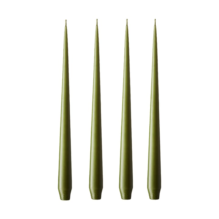 ester & erik kaars 4-pack mat - olive glow, 42 cm - Ester & erik
