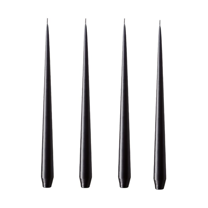 ester & erik kaars 4-pack mat - raw black, 32 cm - Ester & erik