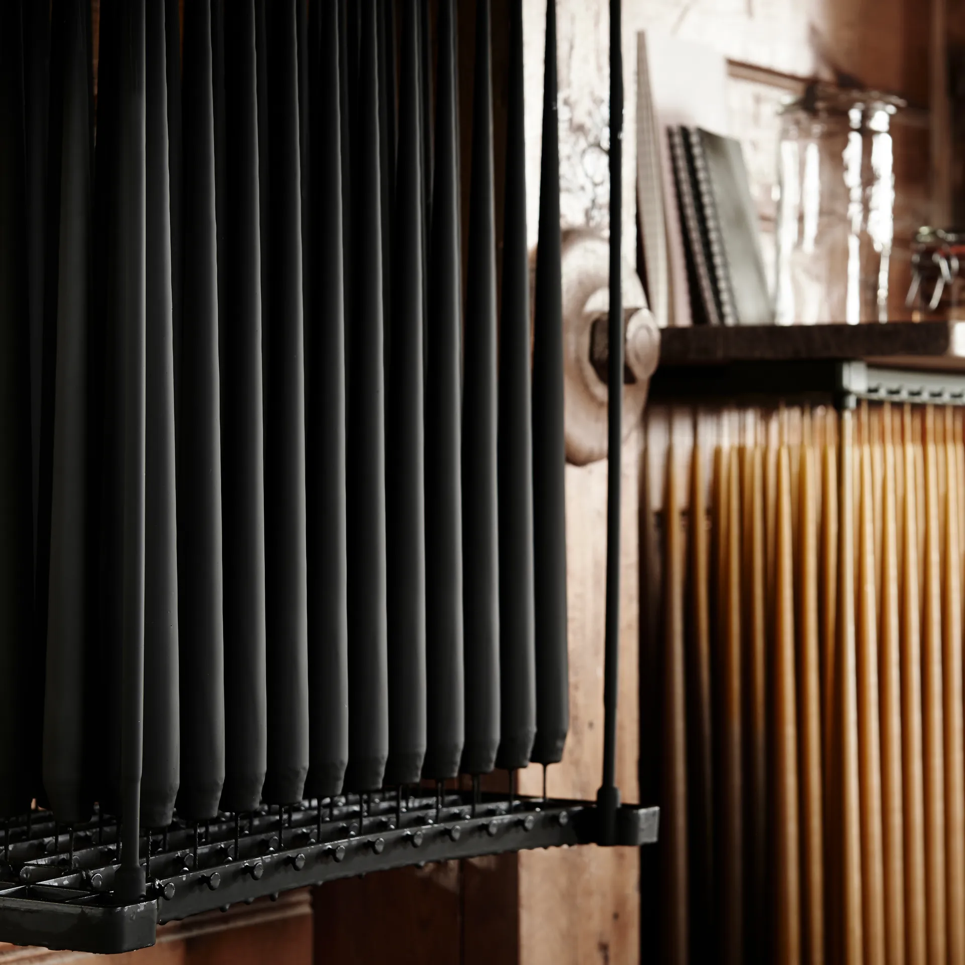 ester & erik kaars 4-pack mat, raw black, 32 cm ester & erik