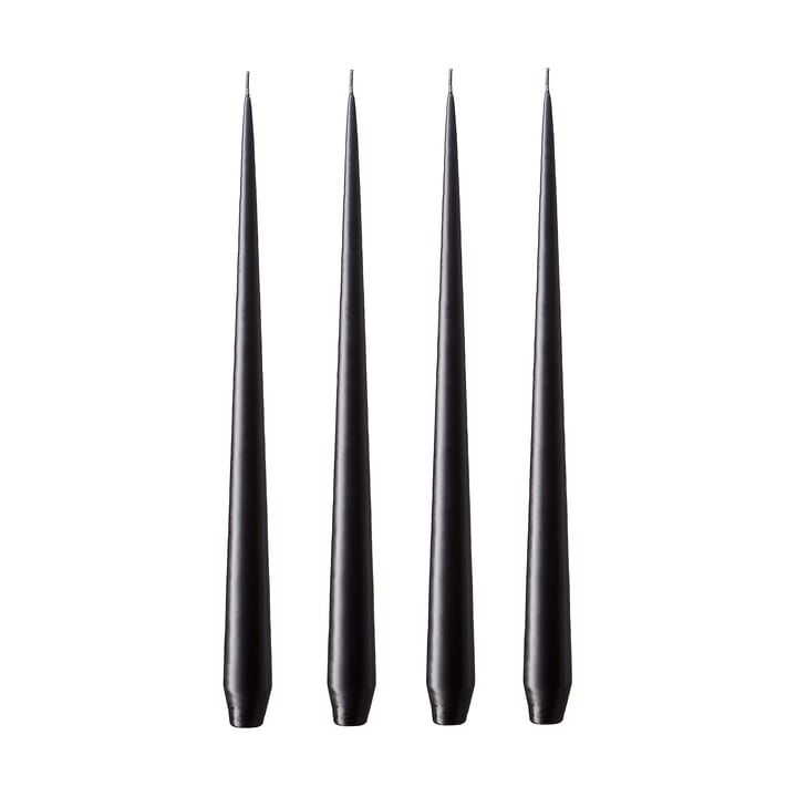 ester & erik kaars 4-pack mat - raw black, 42 cm - Ester & erik