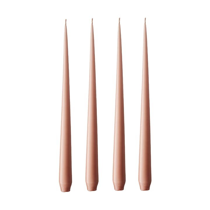 ester & erik kaars 4-pack mat - rosy caramel, 42 cm - Ester & erik