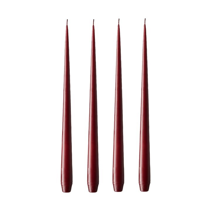 ester & erik kaars 4-pack mat - vinröd, 42 cm - Ester & erik
