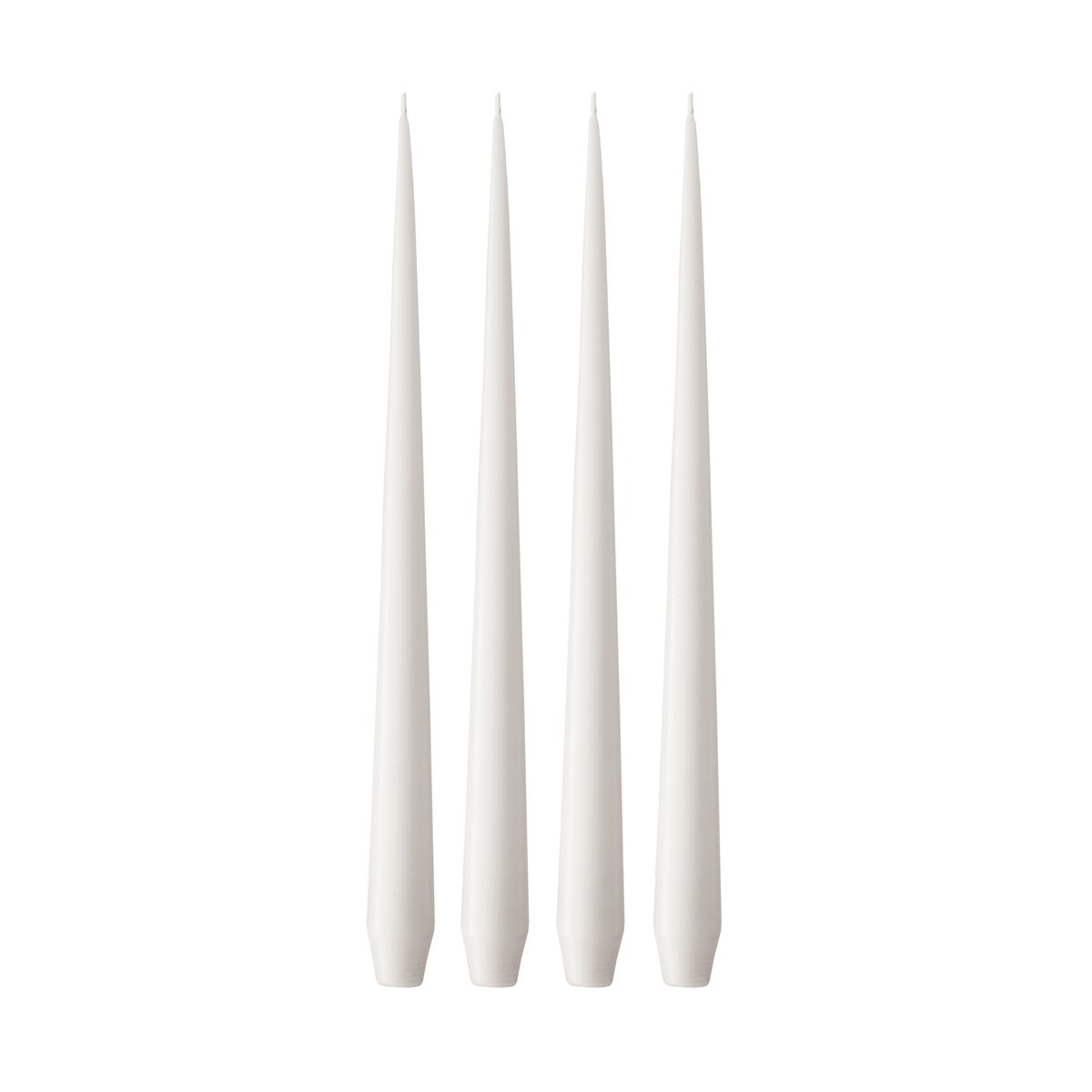 ester & erik kaars 4-pack mat White ash 21, 42 cm | Scandinavisch Interieur | Kaarsen | Wit