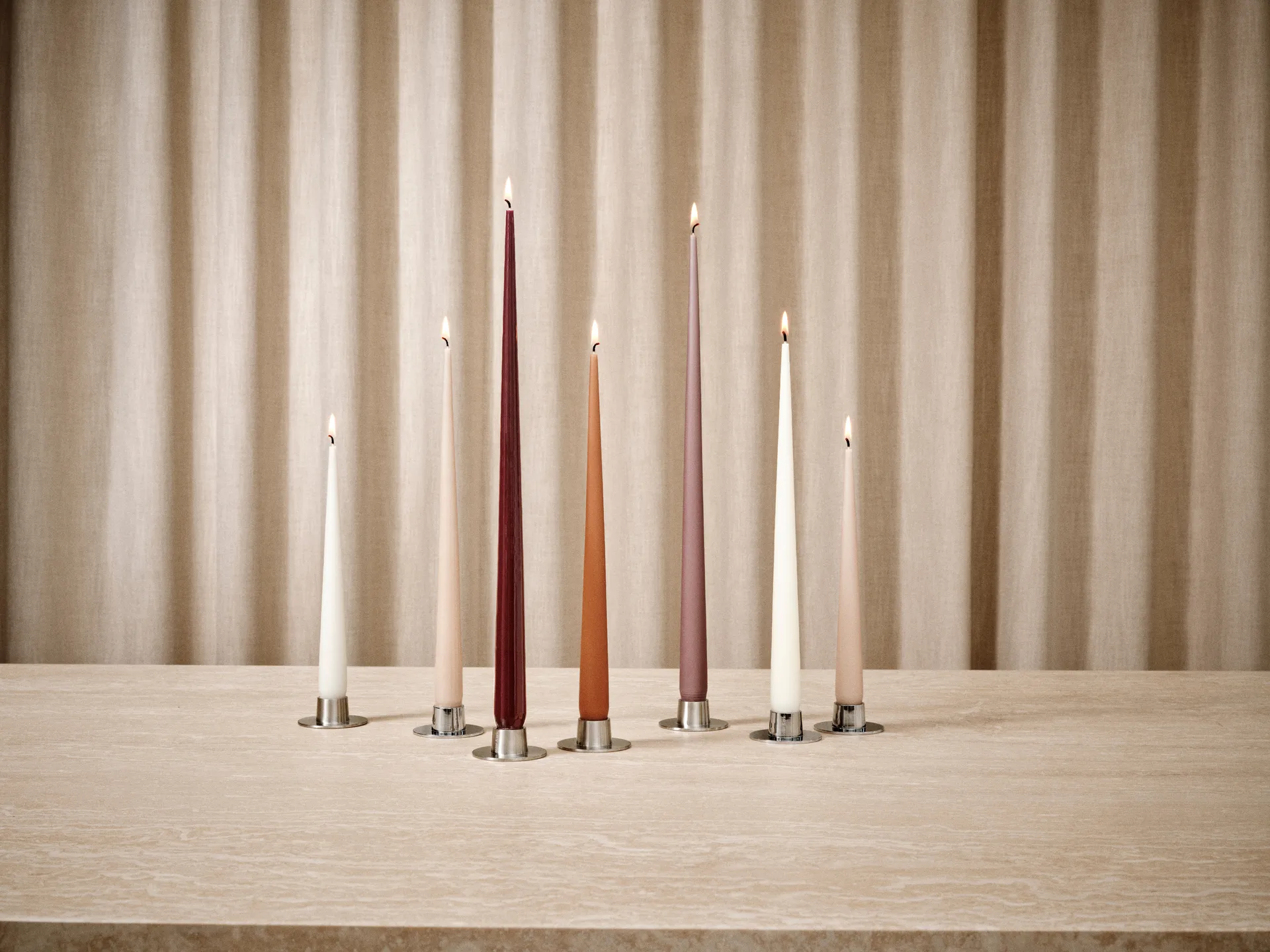 ester & erik kaars 4-pack mat, Winter rose 84, 42 cm ester & erik