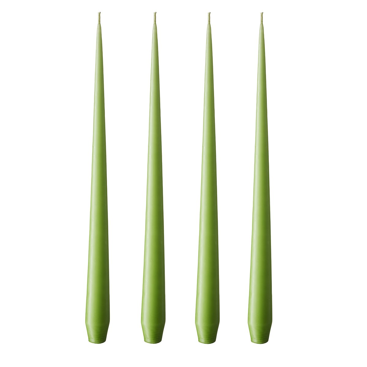 ester & erik kaars 42 cm 4-pack apple bite Mat | Scandinavisch Interieur | Kaarsen | Groen
