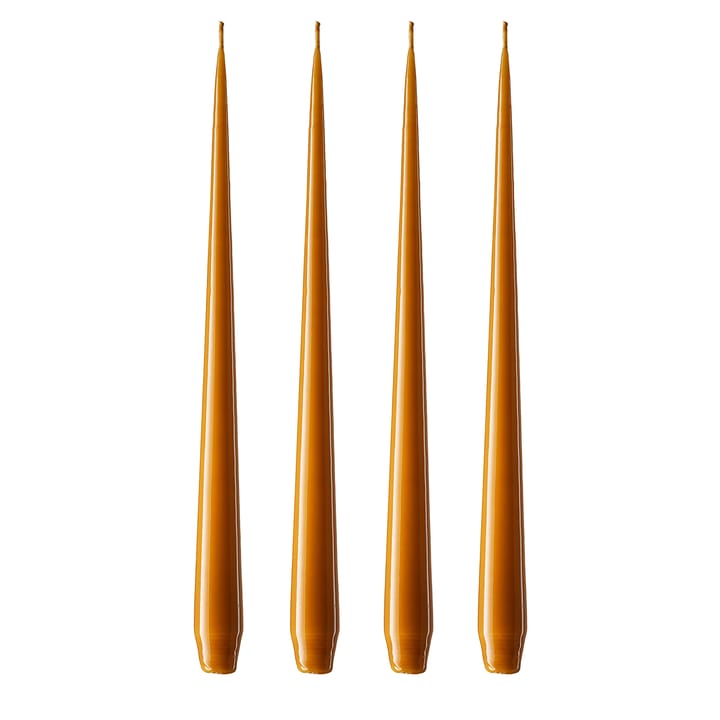 ester & erik kaars 42 cm 4-pack donker saffraan - Gelakt - Ester & erik