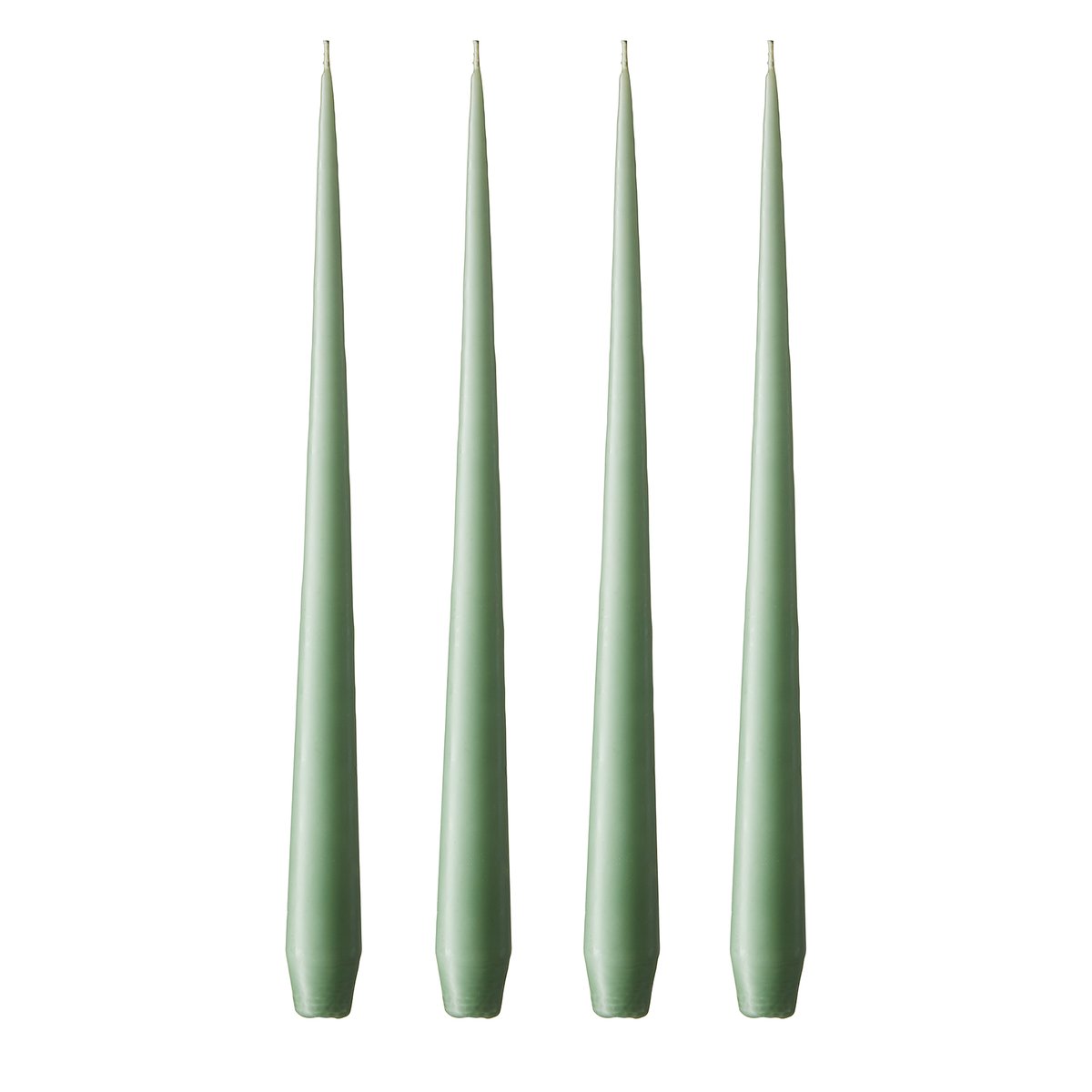 ester & erik kaars 42 cm 4-pack eucalyptus Mat | Scandinavisch Interieur | Kaarsen | Groen